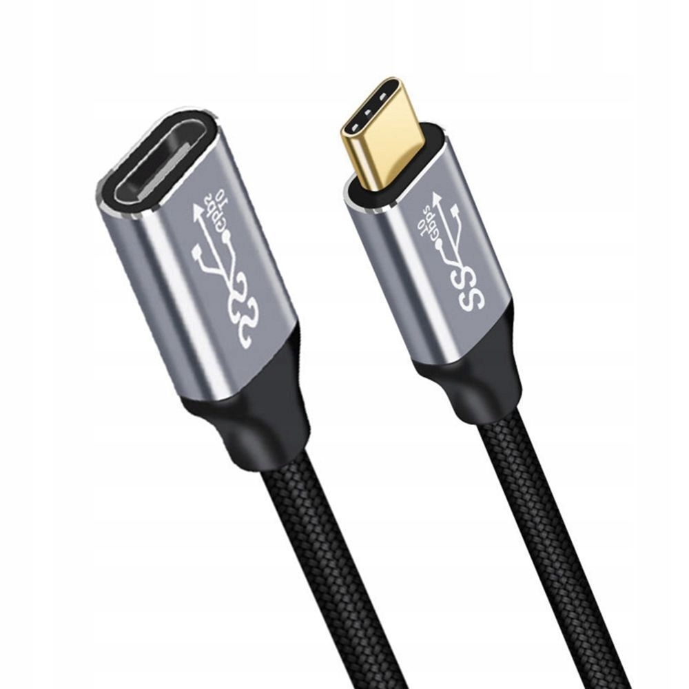 Kabel Przewód Przedłużka USB C 3.1 1m 10Gb/s Oplot Marka inna