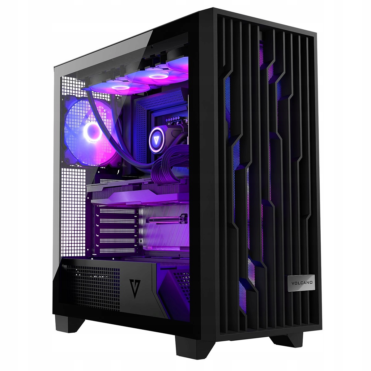 Počítačová Skříň Modecom Volcano Perun Apex Argb Midi Tower černé