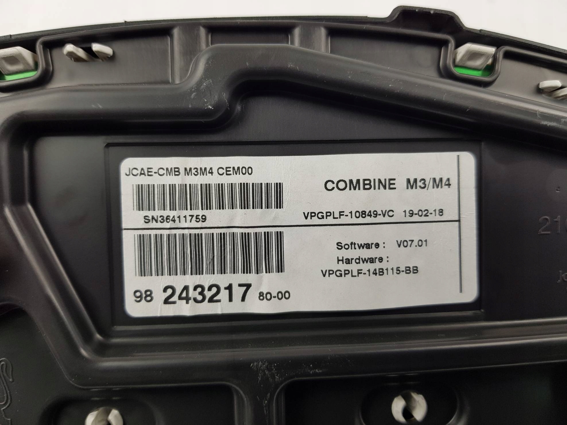 dials clock 9824321780 CITROEN C ELYSEE 20184