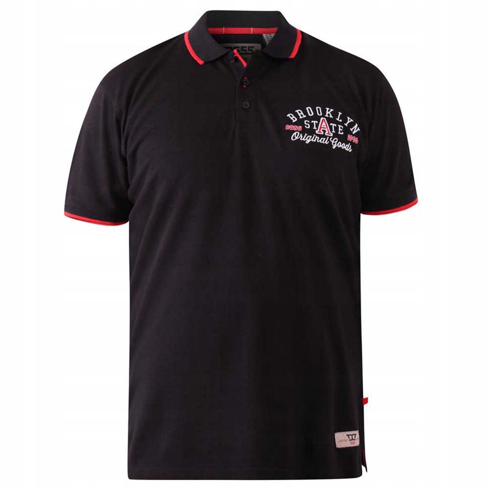 D555 polokošile pánská Canning 2 nadměrná velikost 8XL černá