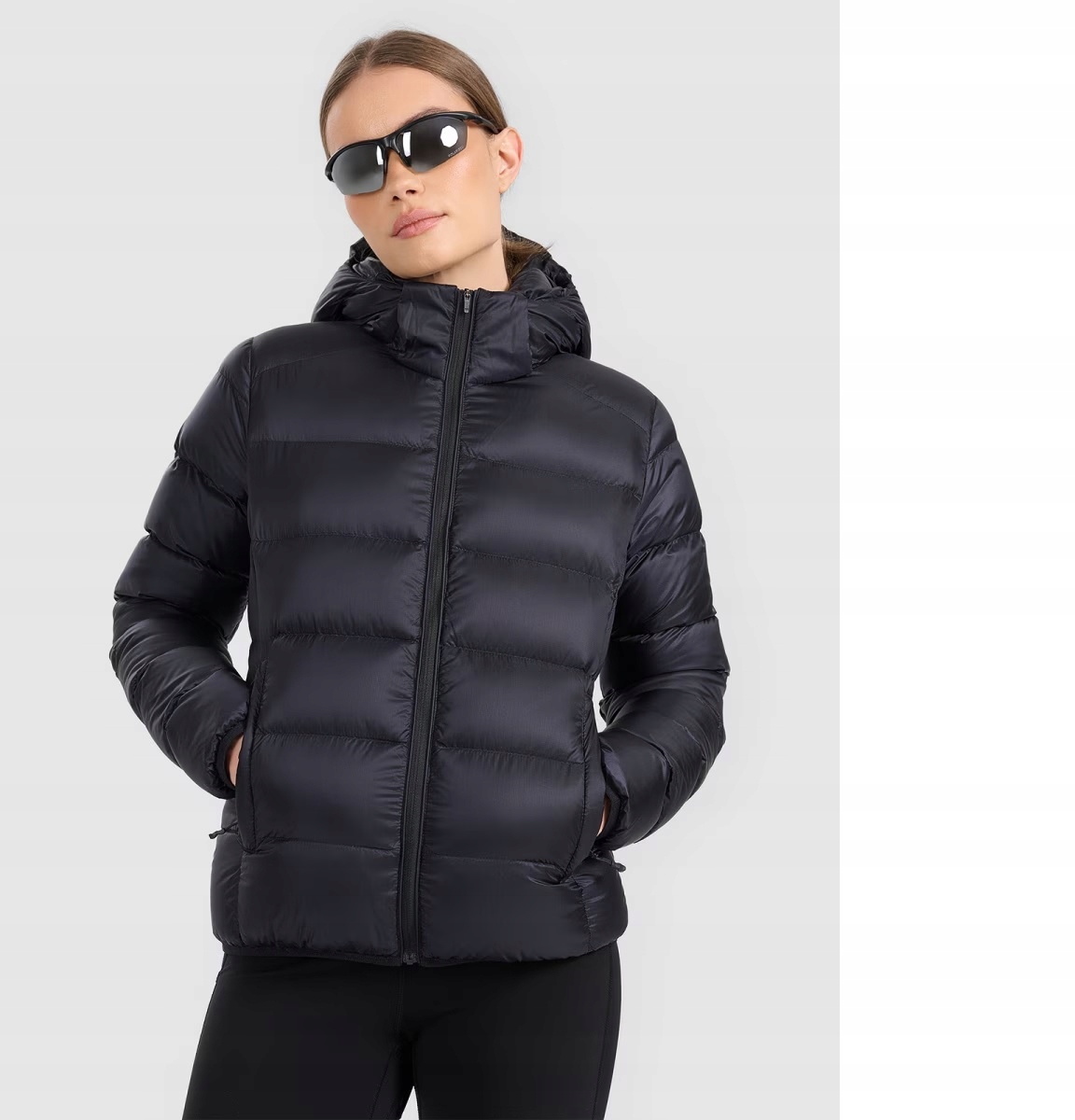 4F Dámská Trekingová Bunda S Přírodní Výplní F0734 Hluboká Černá XL