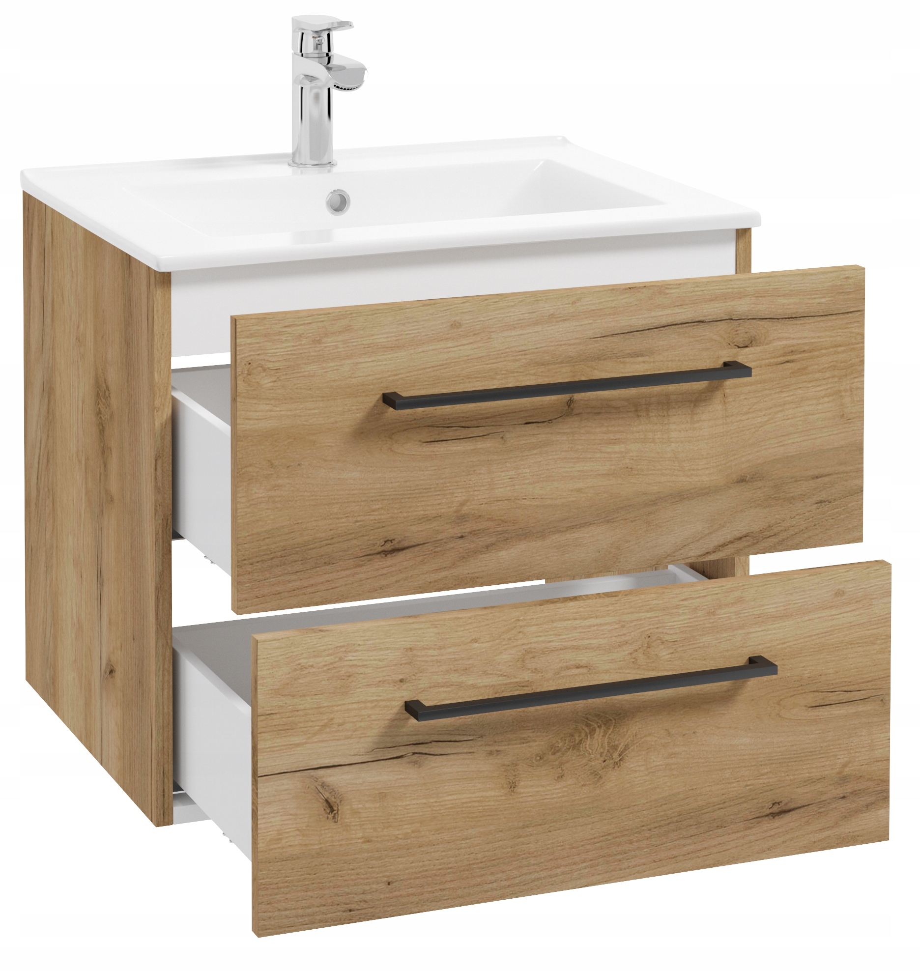 Szafka z umywalką 60 cm wisząca +bateria TERMOSTAT Marka Defra