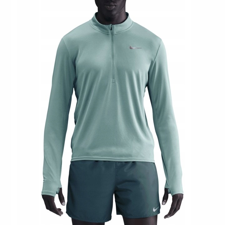 Pánská běžecká mikina Nike Dri-FIT Element 1/2-Zip denim tyrkysová L