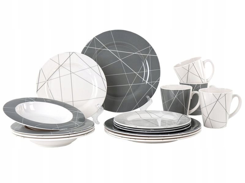 Zestaw obiadowy z melaminy Ronne 16 cz. Camp4