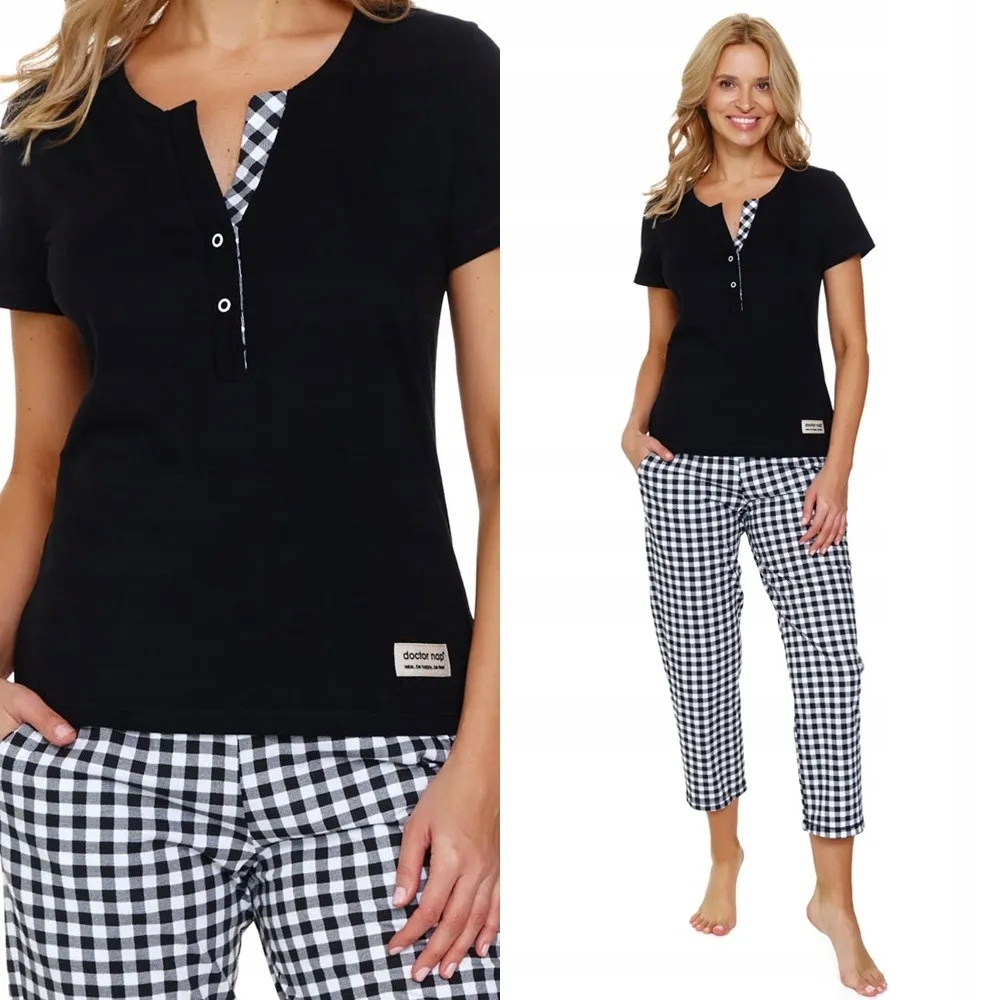 Dámské pyžamo Doctor Nap 7267 M 38 černé