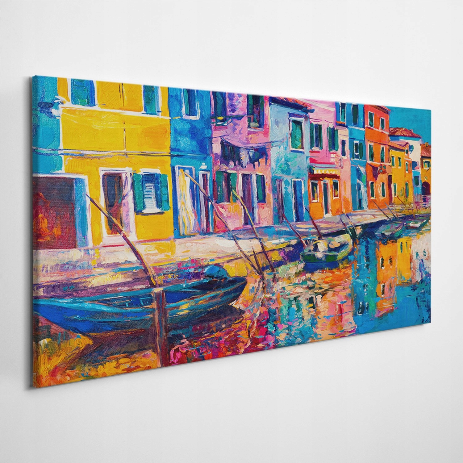 

Foto-obraz na ścianę Miasto Budynki Woda 100x50 cm