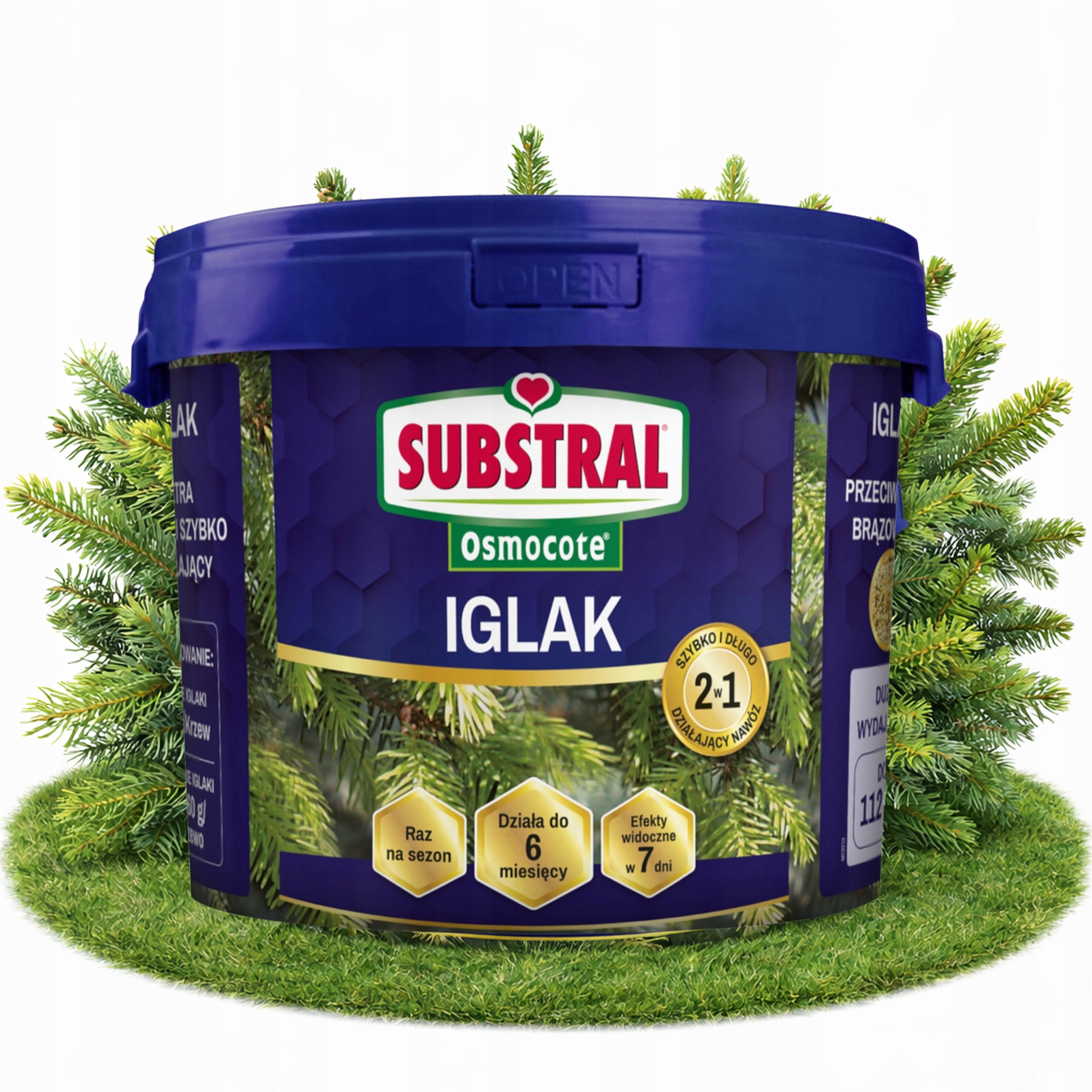 Substral Osmocote 2w1 wieloskładnikowy nawóz do iglaków roślin 10kg 6M