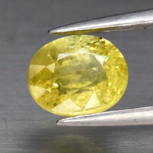 Safír 0.82ct Žlutý Ovál eCertifikát Wbd