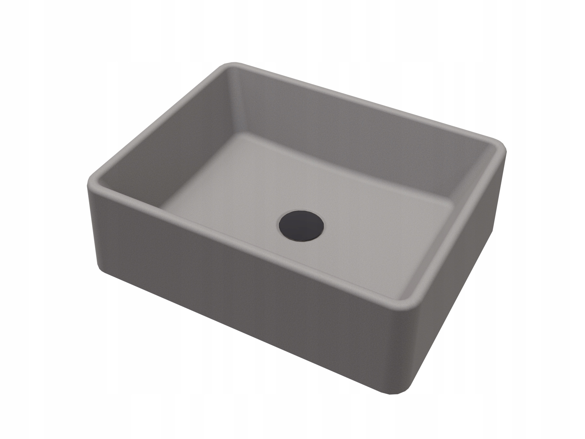 Granitová koupelnová umyvadlová deska Klara, zátka Klik Klak Černá