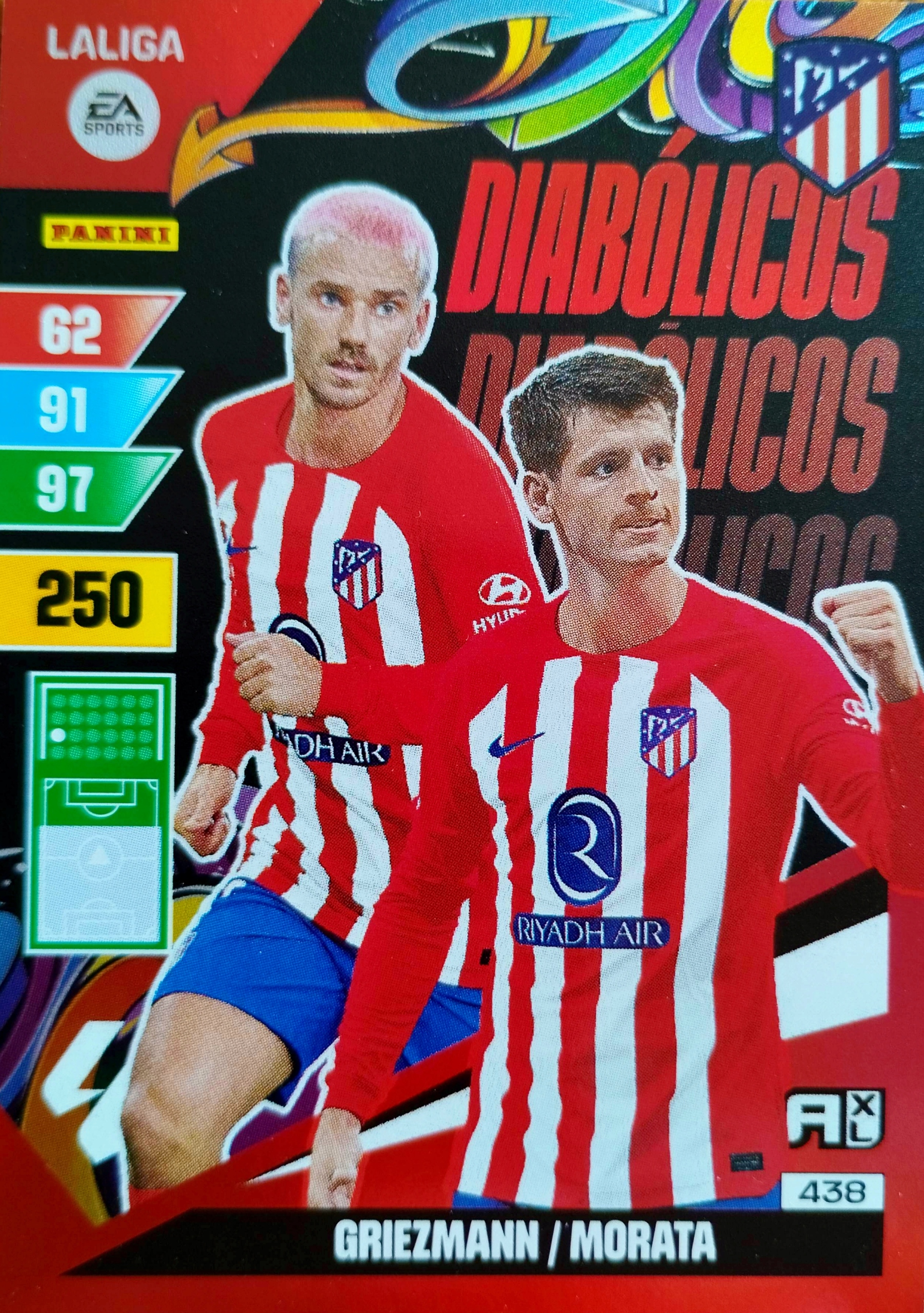 Panini La Liga 2023-24 2024 Diabolicos 438 Griezmann Morata Atletico
