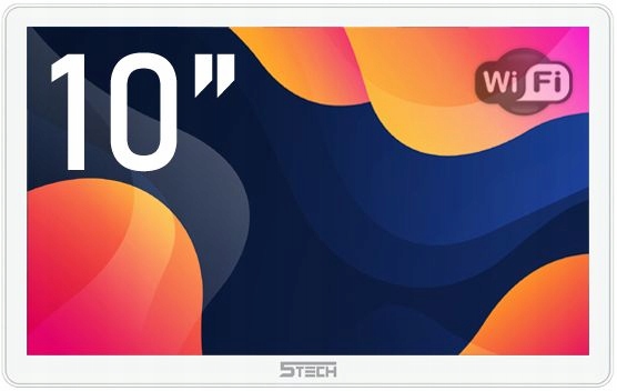 Monitor wideodomofonu 5TECH Virgo Plus W 10 cali dotykowy ekran Ips Biały