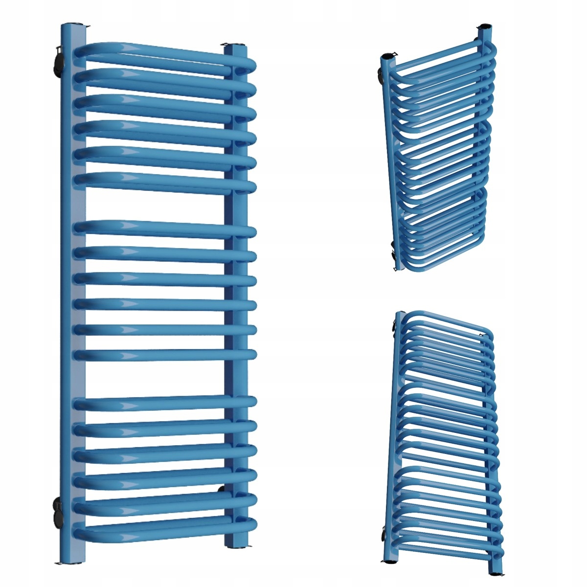 Vertikálny Kúpeľňový Radiátor Double 720/500 Modrý
