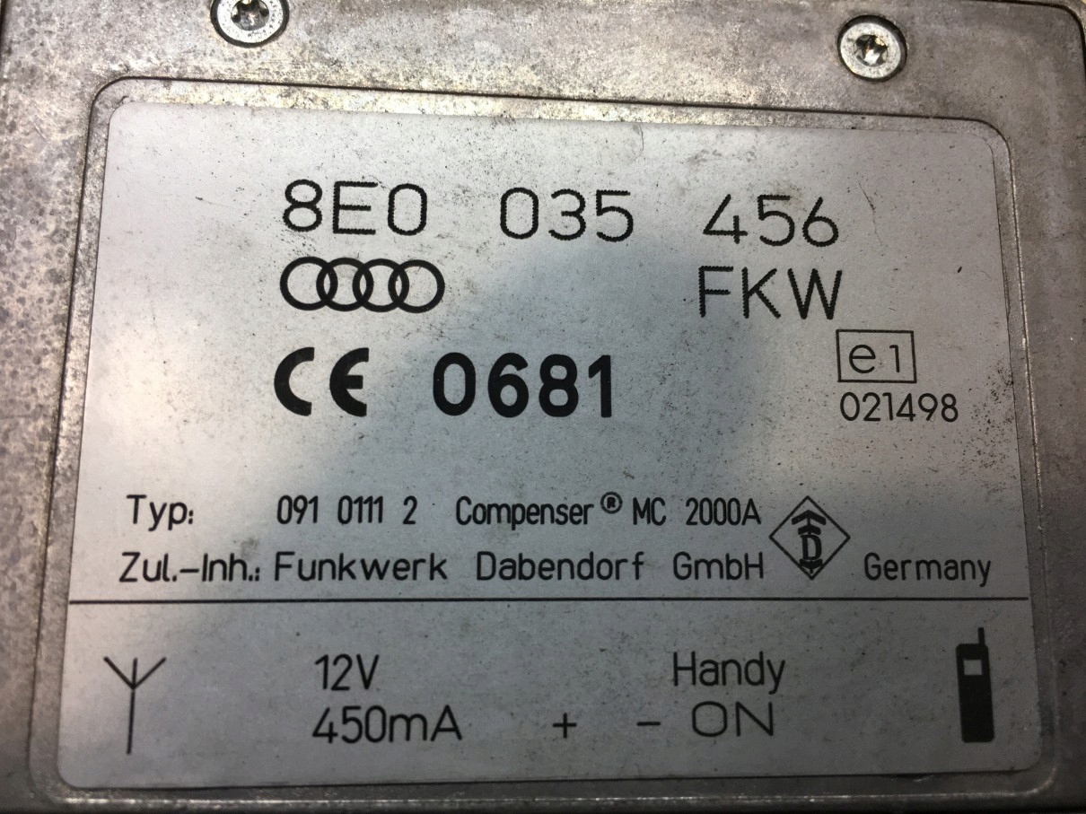 amplifier ANTENY A6 C5 2.5 TDI 8E0035456