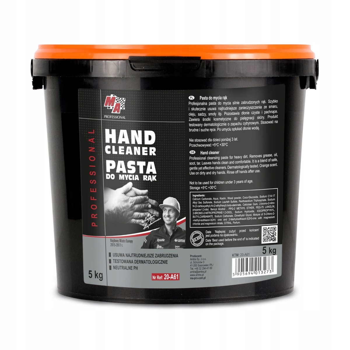 PASTA DO MYCIA RĄK MOJE AUTO WIADRO 5KG Pojemność w ofercie 5000 l