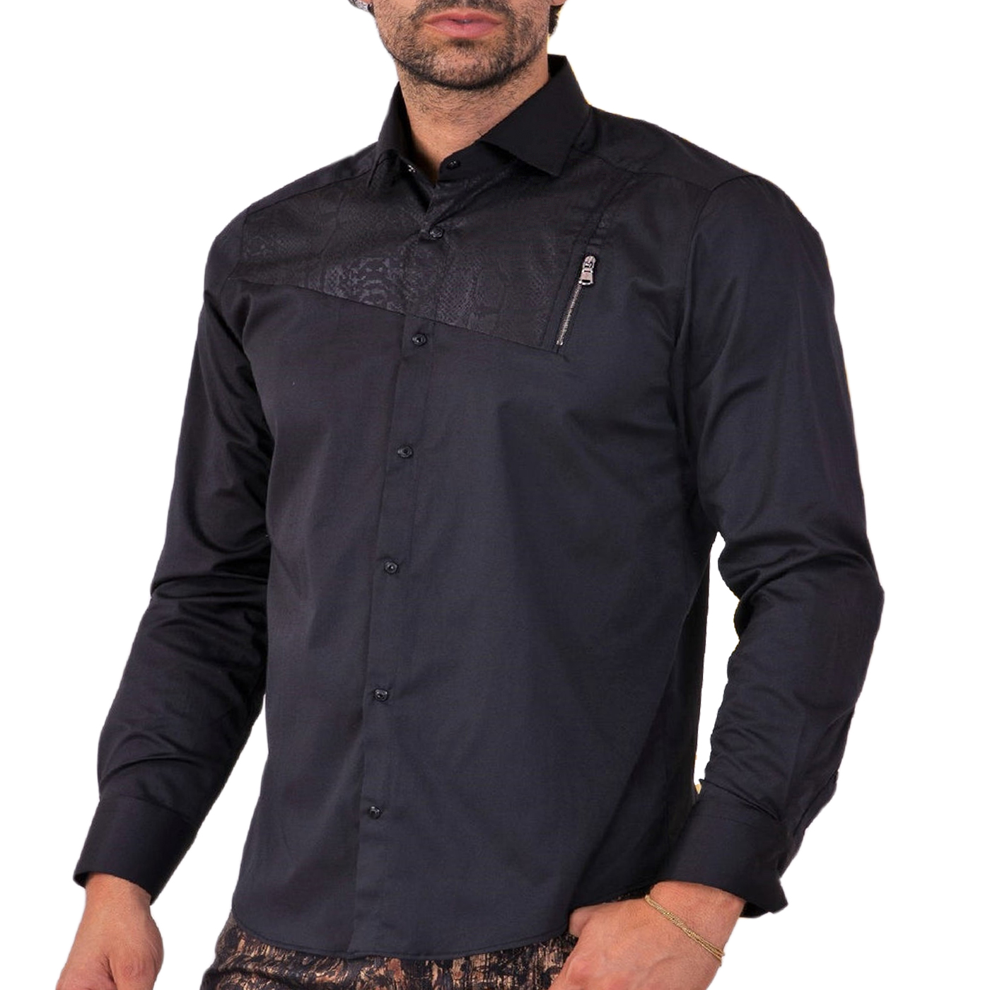 Pánská košile Mondo Limited Elegantní zipy Snake