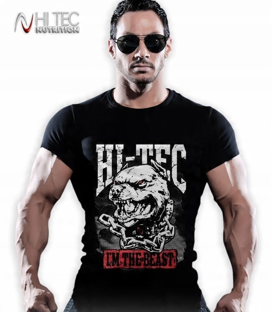 

Hi Tec Dog T-shirt Czarny Męski Siłownia XXL