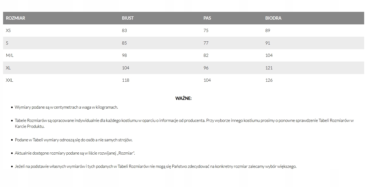 Strój Piratki Korsarki Sexy Kostium Piratka S Rozmiar S