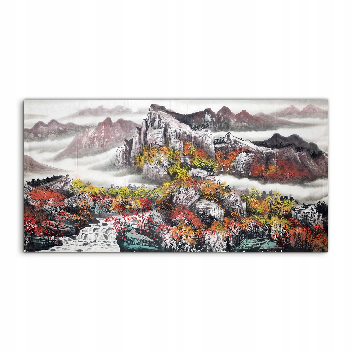 

Obraz akryl 120x60 wiszący Góry Krajobraz Drzewa