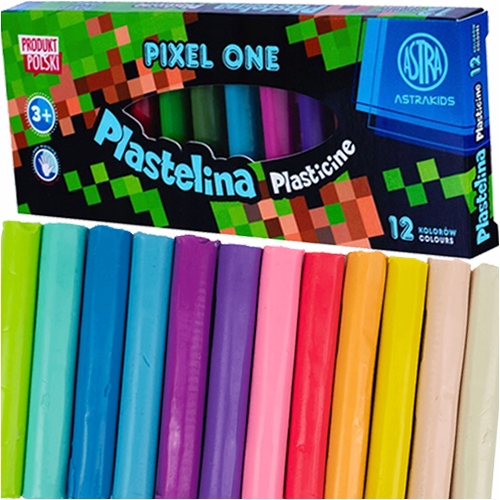 

Plastelina Szkolna 12 Kol Pixels Piksele Gra Astra