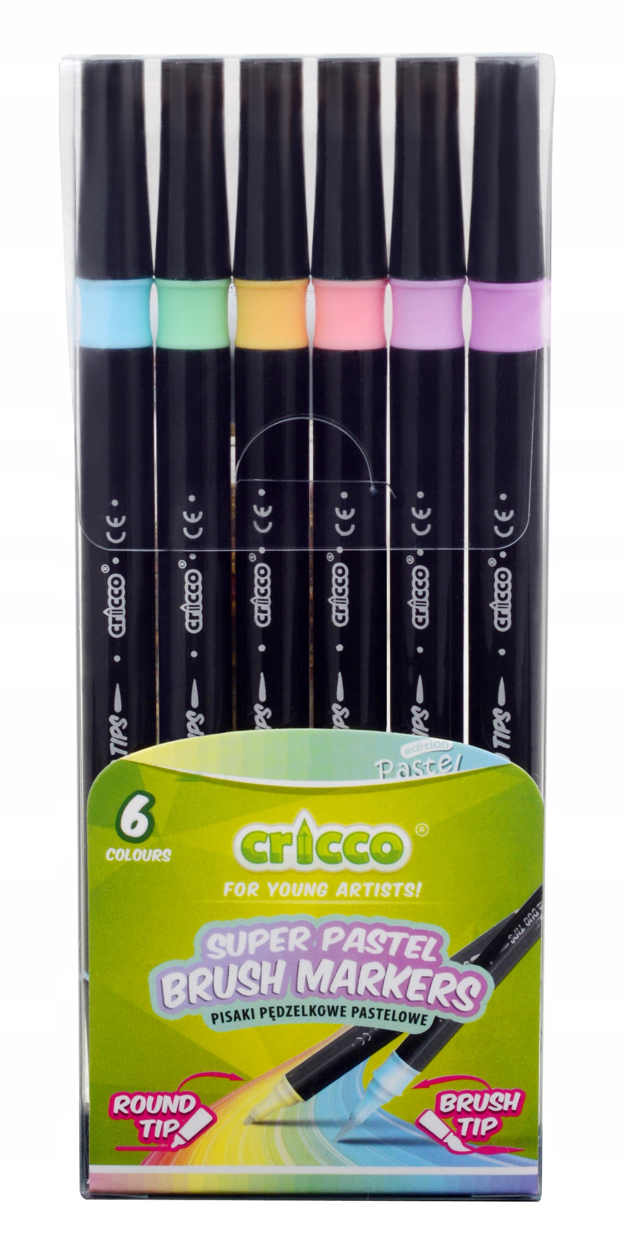 

Cricco Flamastry pastelowe dwustronne 6/12 kolorów