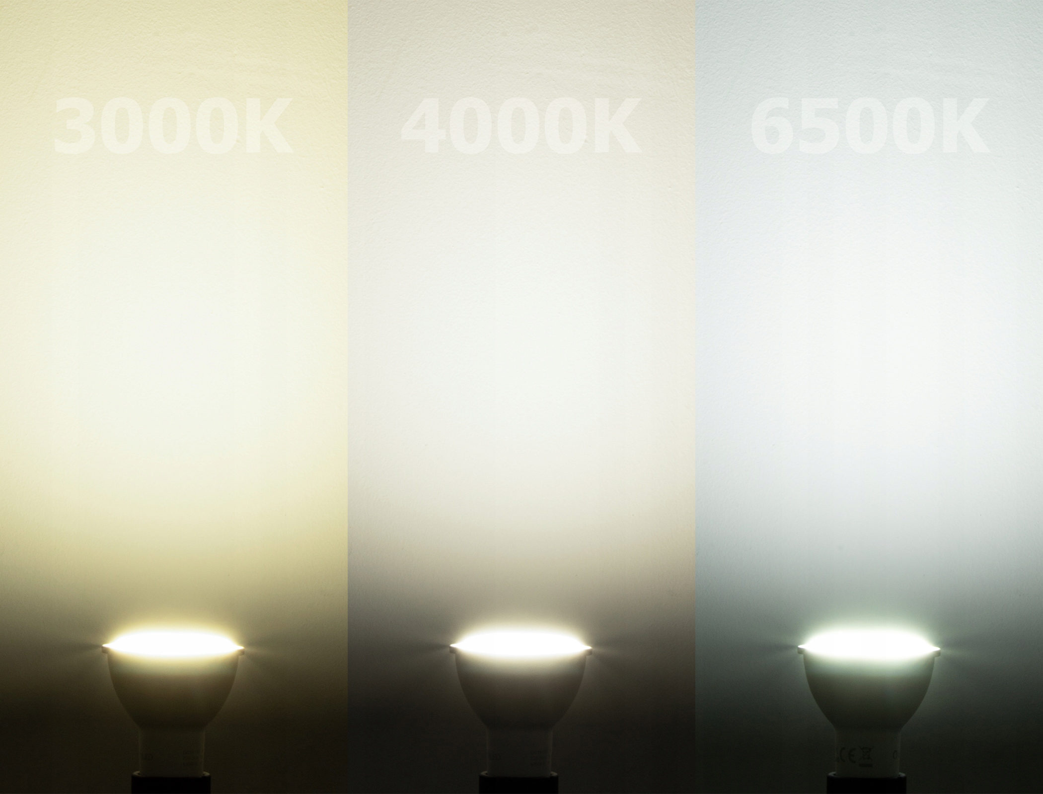 Żarówka LED GU10 6W = 50W 580lm 6500K BIAŁA ZIMNA 120° PREMIUM LUMILED Kolor szkła mleczne