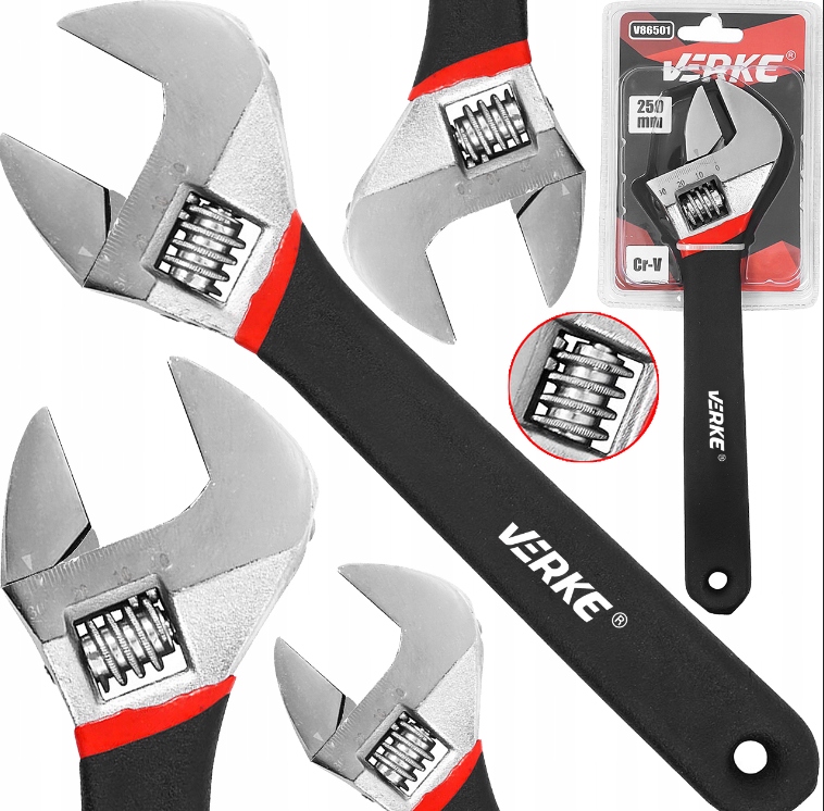 Klucz Nastawny Szwed Szwedzki 250mm Do Rur Hydrauliczny Francuski Francuz