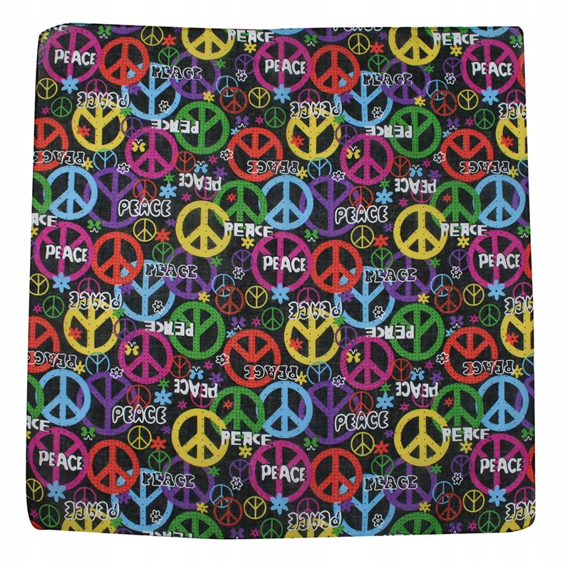 

Bawełniana Bandana, Bandamka Kolorowa Peace Alties