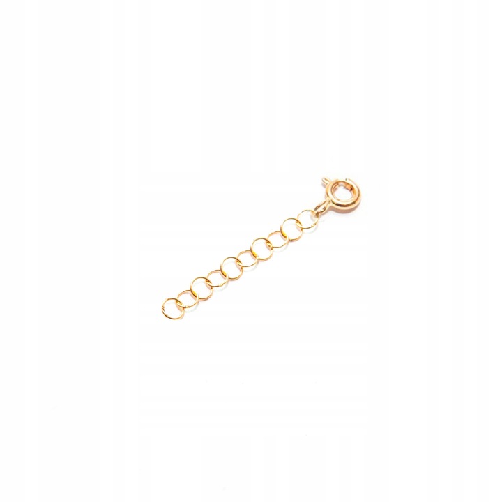 Zlaté prodloužení 585 kolečka 3 cm zlato prodloužení větší očka