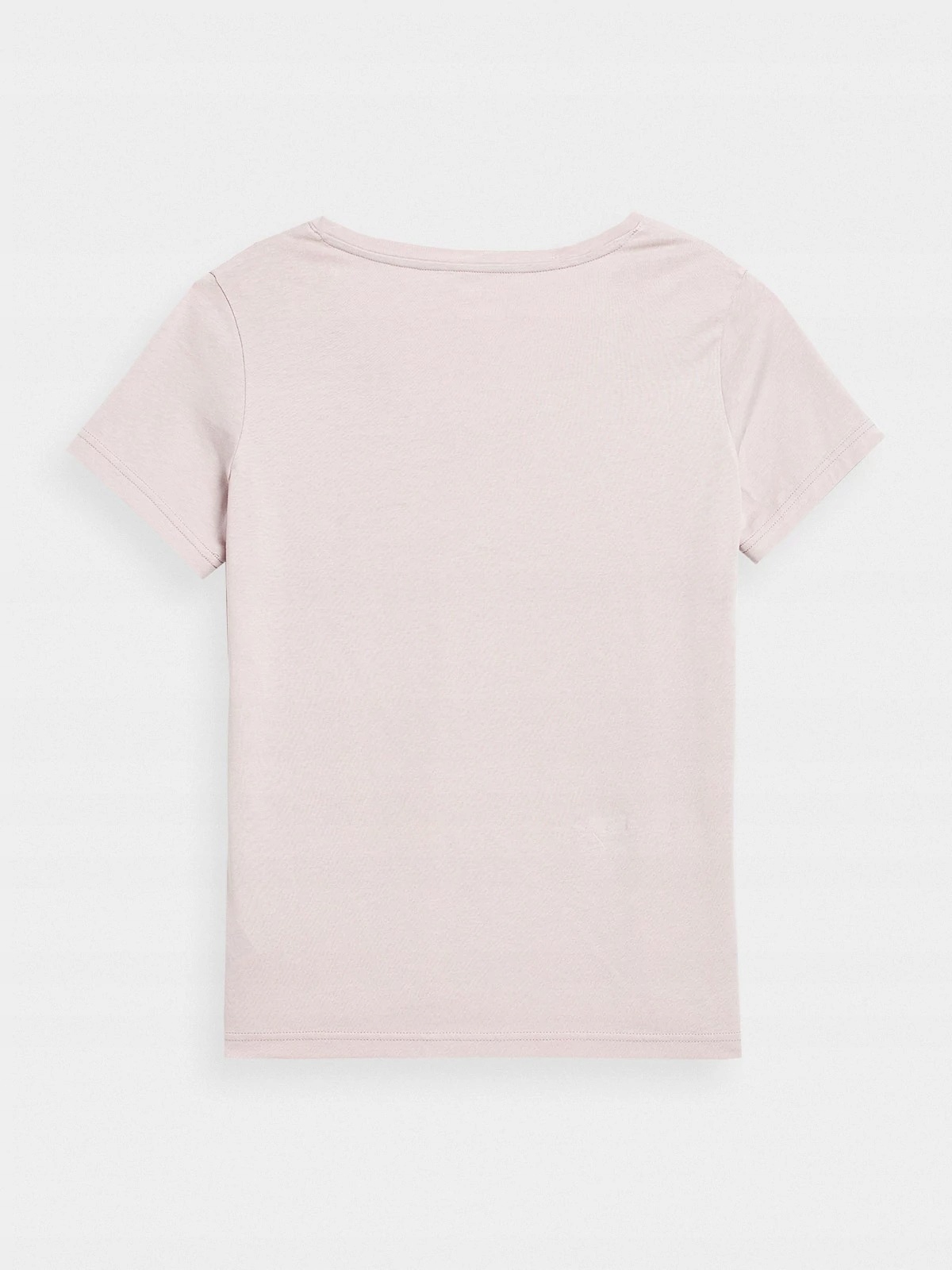 KOSZULKA DAMSKA 4F BAWEŁNIANA T-SHIRT SPORTOWY W SEREK DEKOLT V R L Kolor różowy