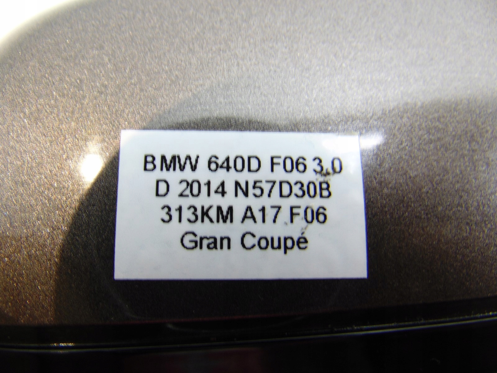 mirror left KAMERA 3 PIN BMW 6 F06 A17 UK