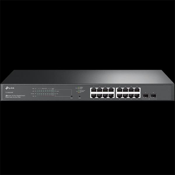 Omada 18-Port PoE+ Gigabit Smart Switch with 2 Sfp Slots Port: 16×…