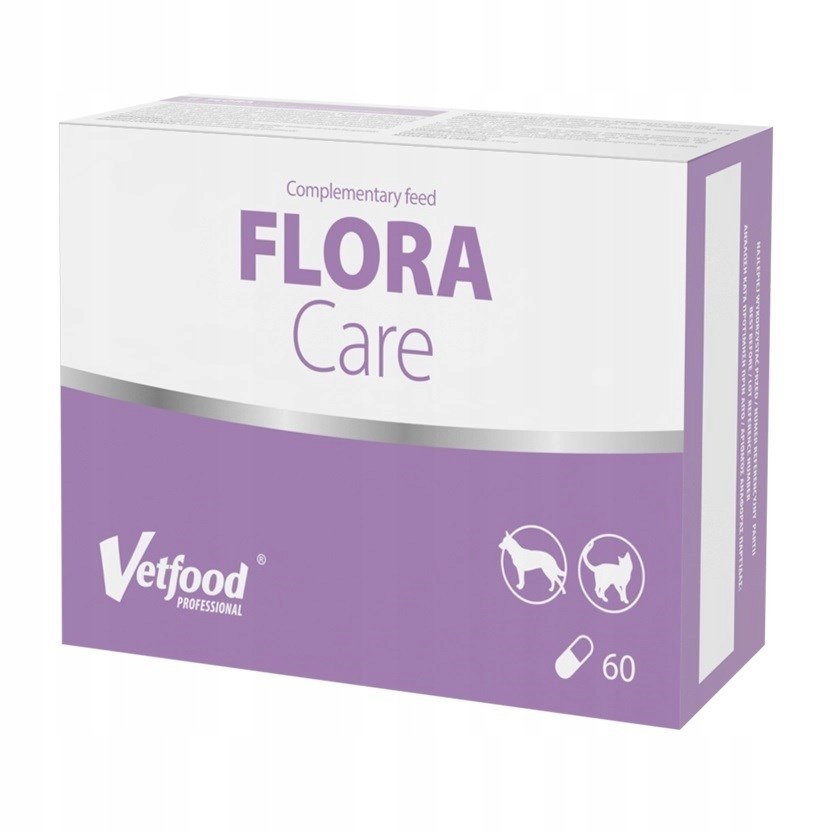 Levně VetFood FloraCare na průjem pro psa a kočku 60 kapslí