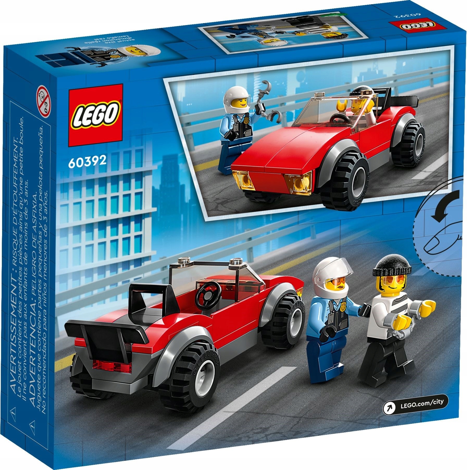 LEGO 60392 CITY Motocykl policyjny pościg za sam.. Seria Policja
