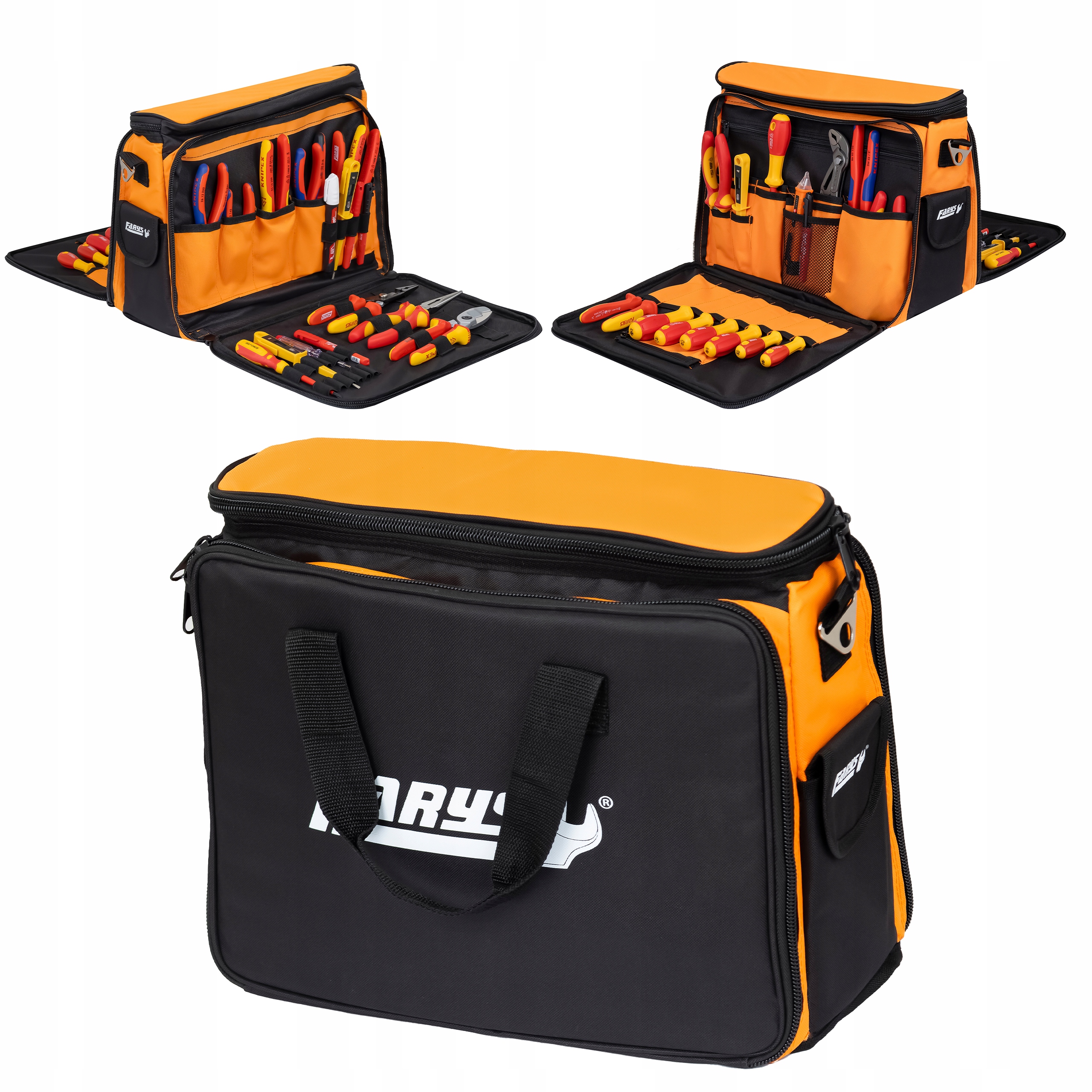 Torba Narzędziowa Monterska Robocza Organizer Pasek Na Ramię Farys FR4144