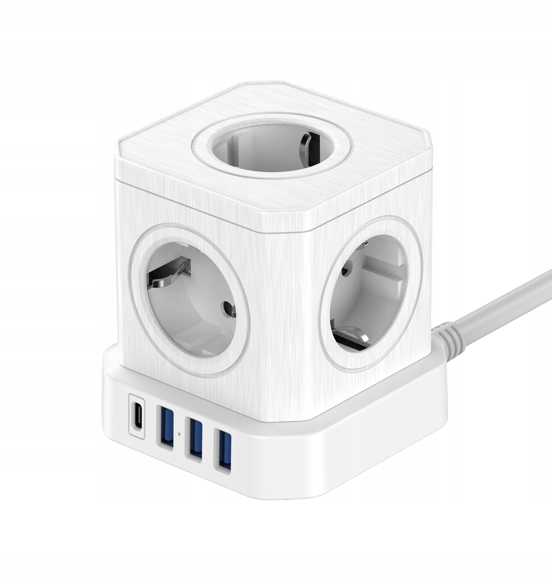 Napájecí kostka Newell GaN Power Cube 9v1 bílá