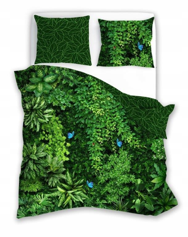 

Zielona Pościel Rośliny Dżungla Motyle 140x200