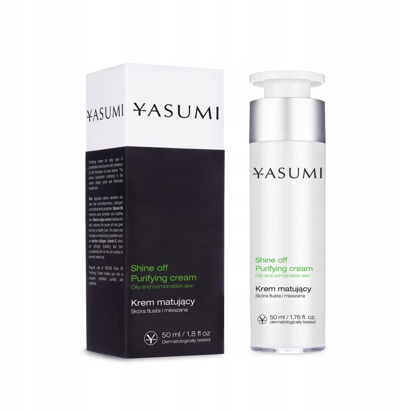 Yasumi krem przeciw zaskórnikom do twarzy Yasumi Shine off na dzień 50 ml