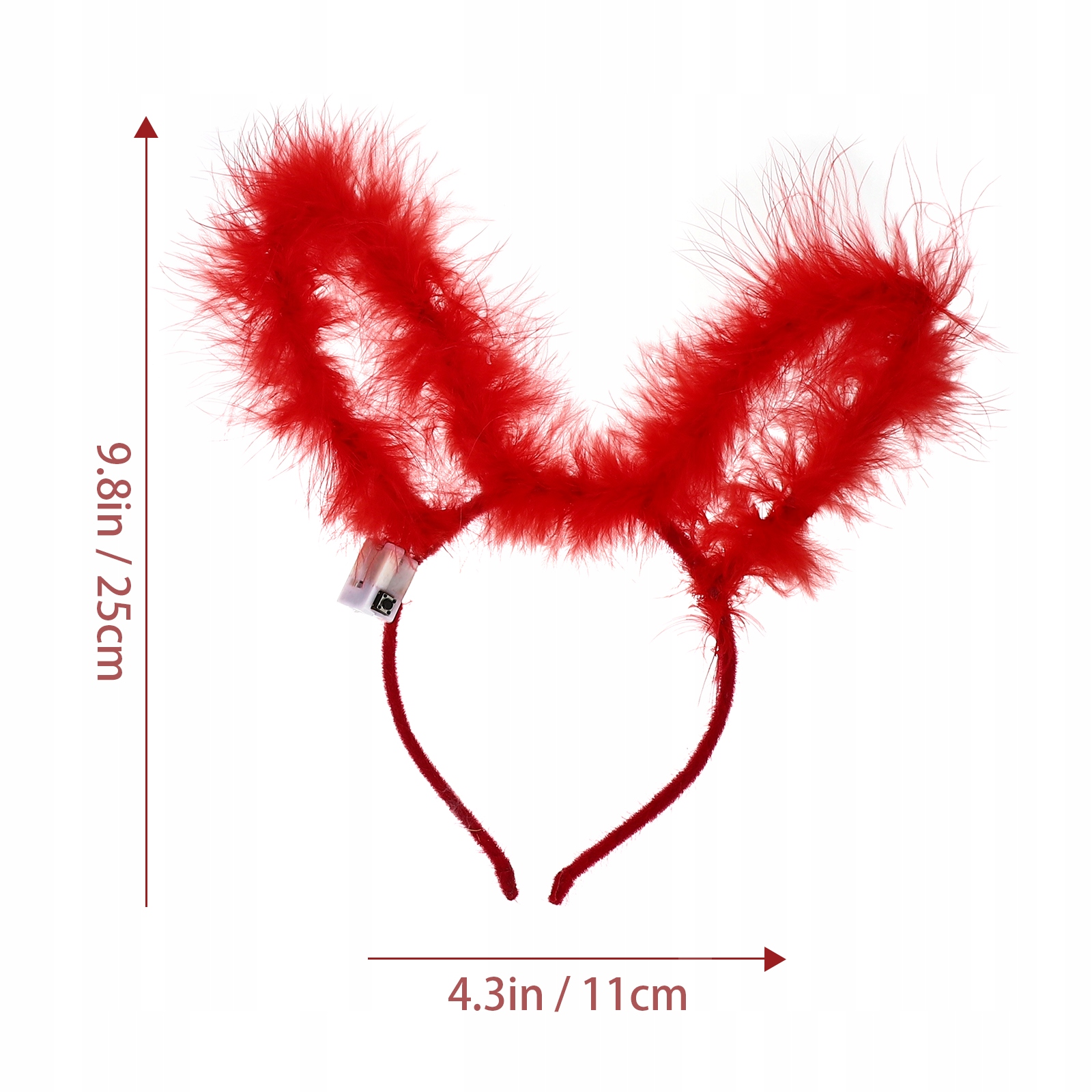 5 SZTUK ŚWIECĄCE OPASKI GŁOWĘ Kolor dominujący inny