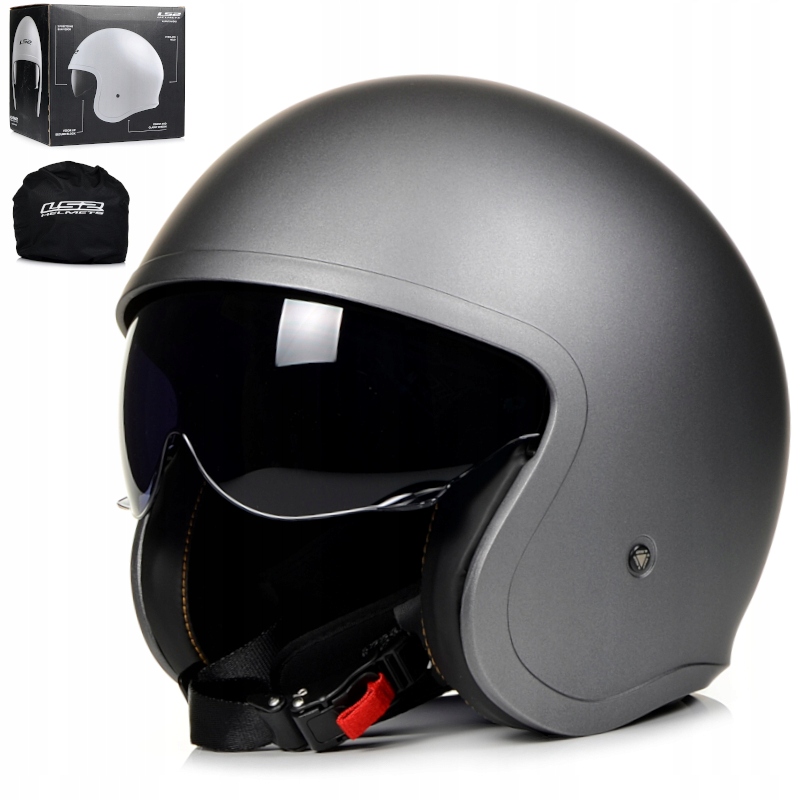 Motocyklová Prilba LS2 OF599 Spitfire Solid Otvorená Na Skúter Chopper +blenda