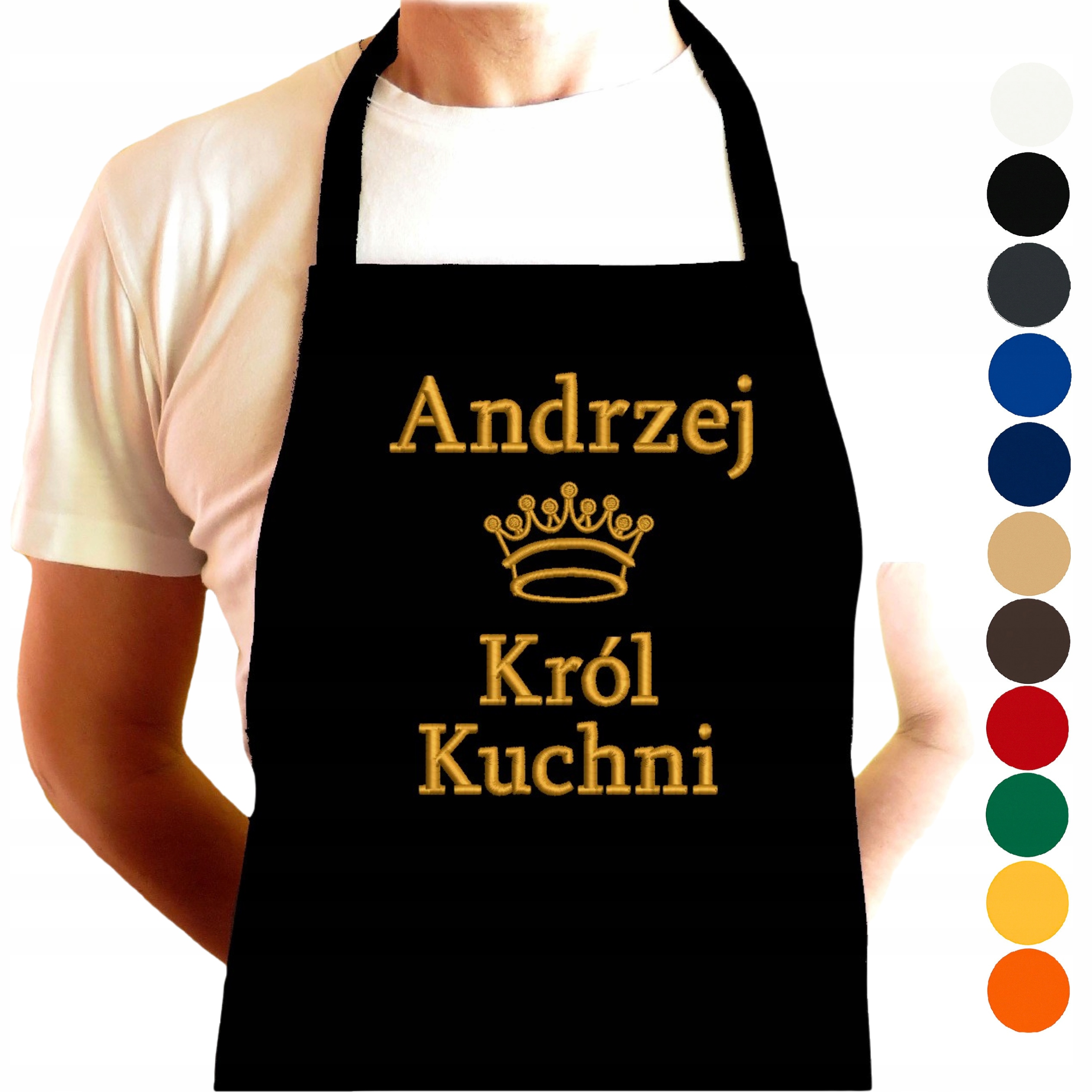 Dárek pro Andrzeje k narozeninám, svátku, pánská Kuchyňská Zástěra