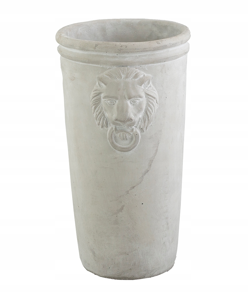 

Donica Lion betonowa szara Wysoka wys. 27cm