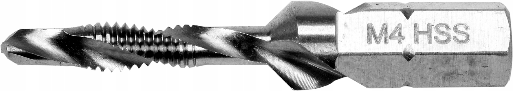 

Wiertło Gwintownik M4 0.7 mm Hex 1/4 Stal Hss Yato