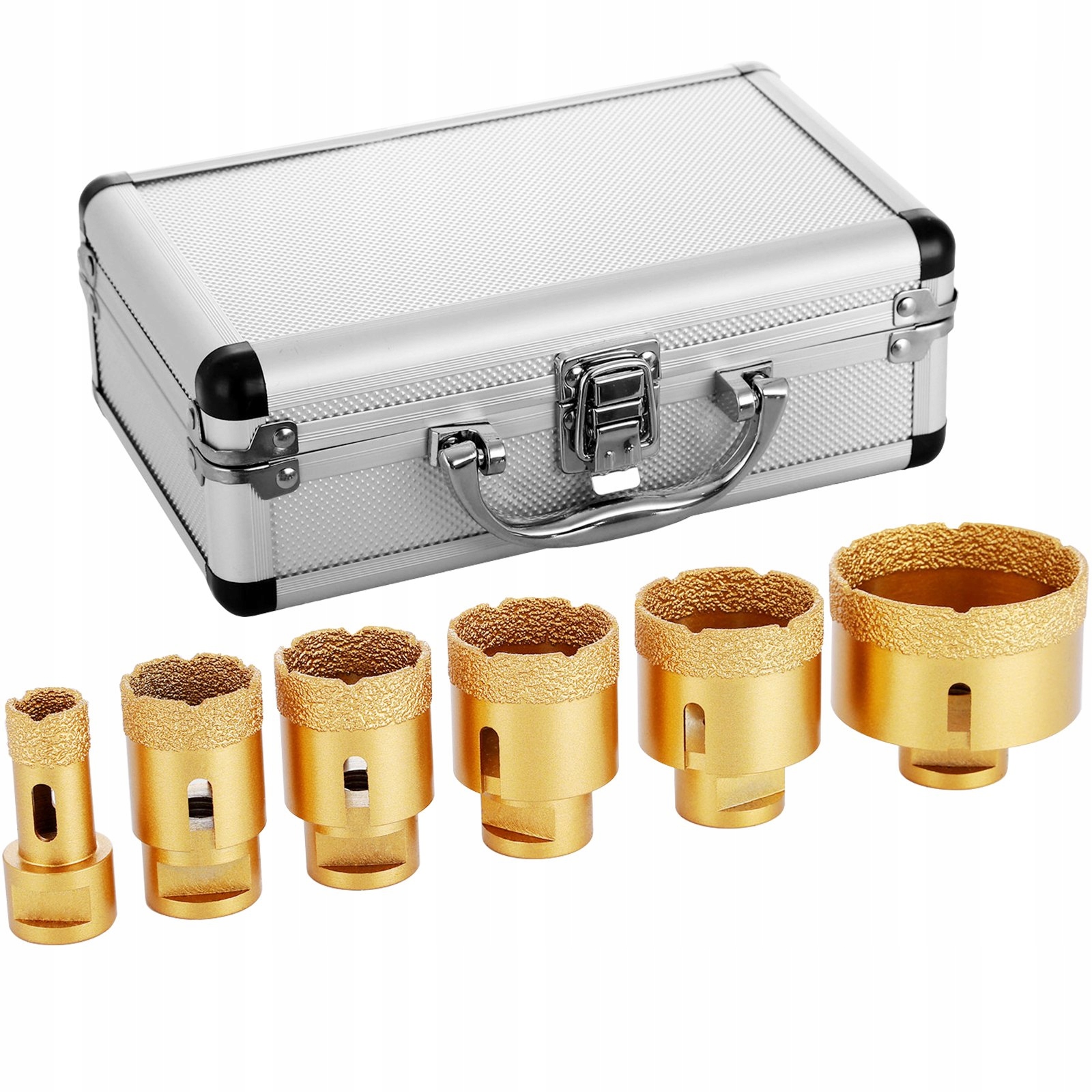 Diamantové vrtáky 6 Ks 20-68 mm pro dlaždice a mramor – sada pro vrtání