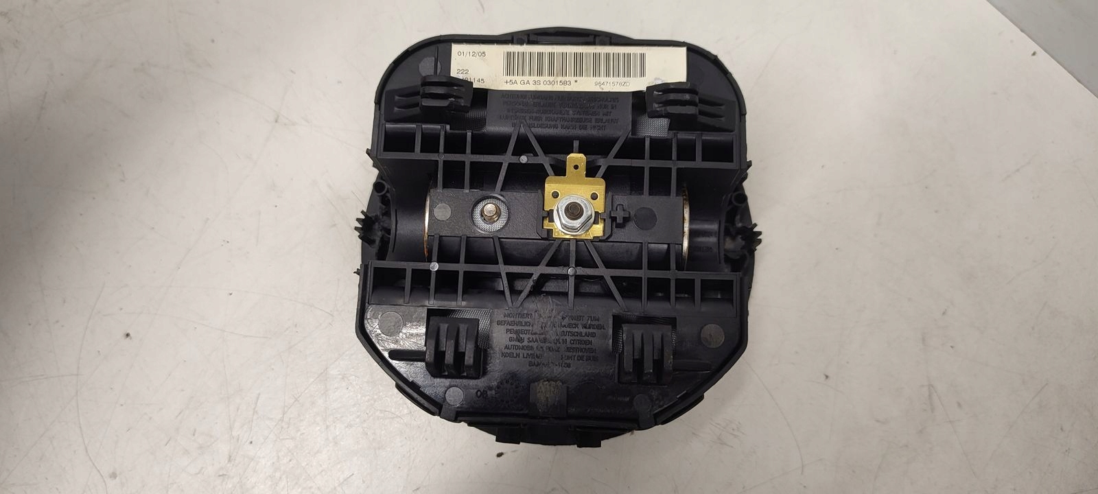 panneau d'instruments console airbag courroies de tension Citroen C4 et 1,6 HDI