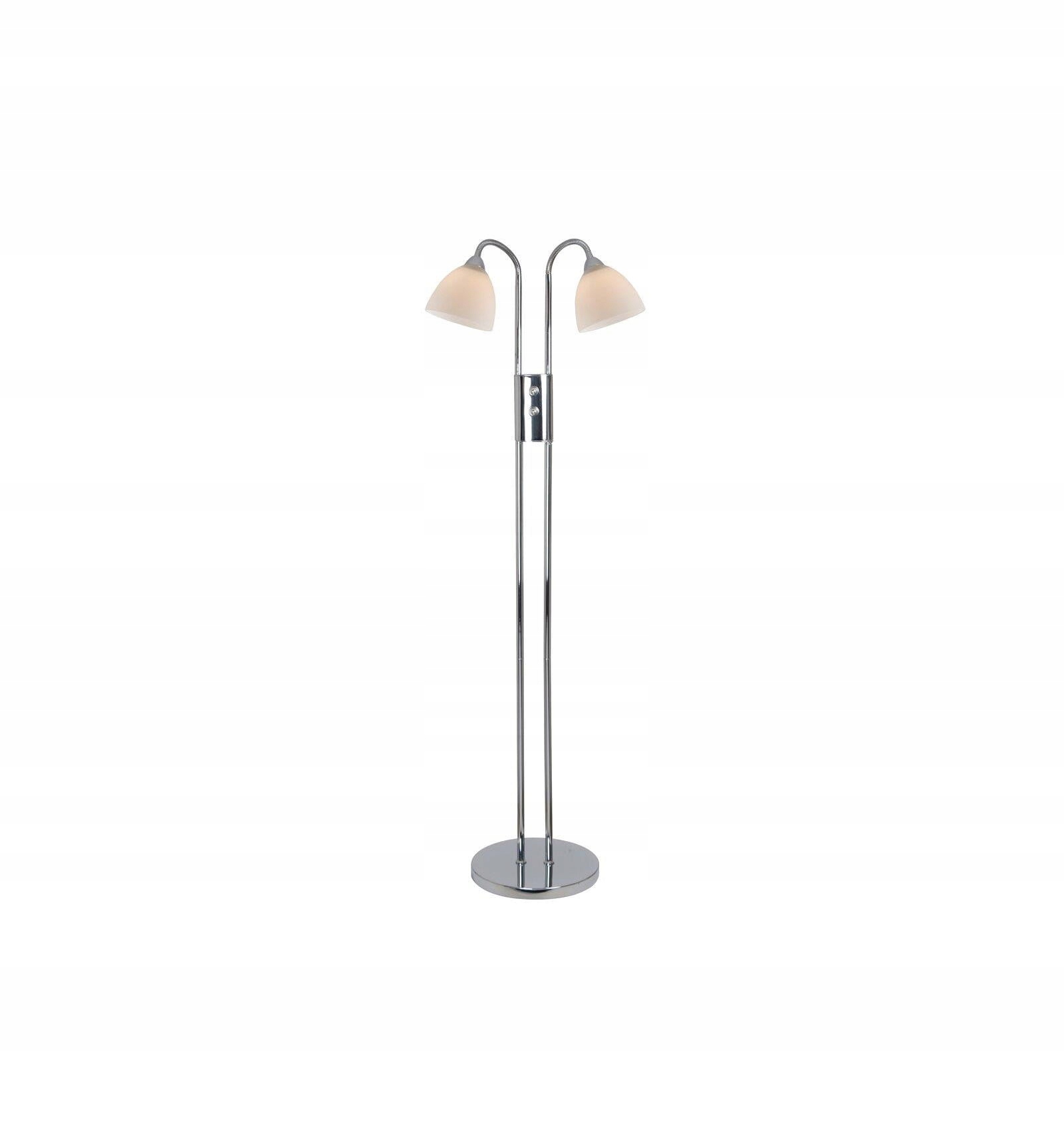 Podlahová lampa Ray chróm 2xE14 kovové sklo Nordlux