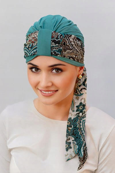 Turban WIOLA + Opaska NORA Zestaw Set Czapka 1/18