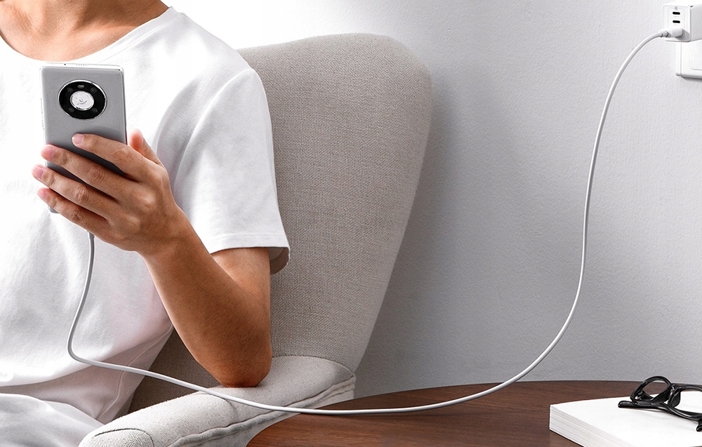 BASEUS KABEL DO TELEFONU PRZEWÓD USB DO USB TYPU C QUICK CHARGE 65W 1M Długość przewodu 1 m