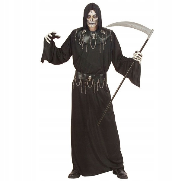Kostým Ponurý Smrťák Kostucha Smrt Temný Kosař Halloween S