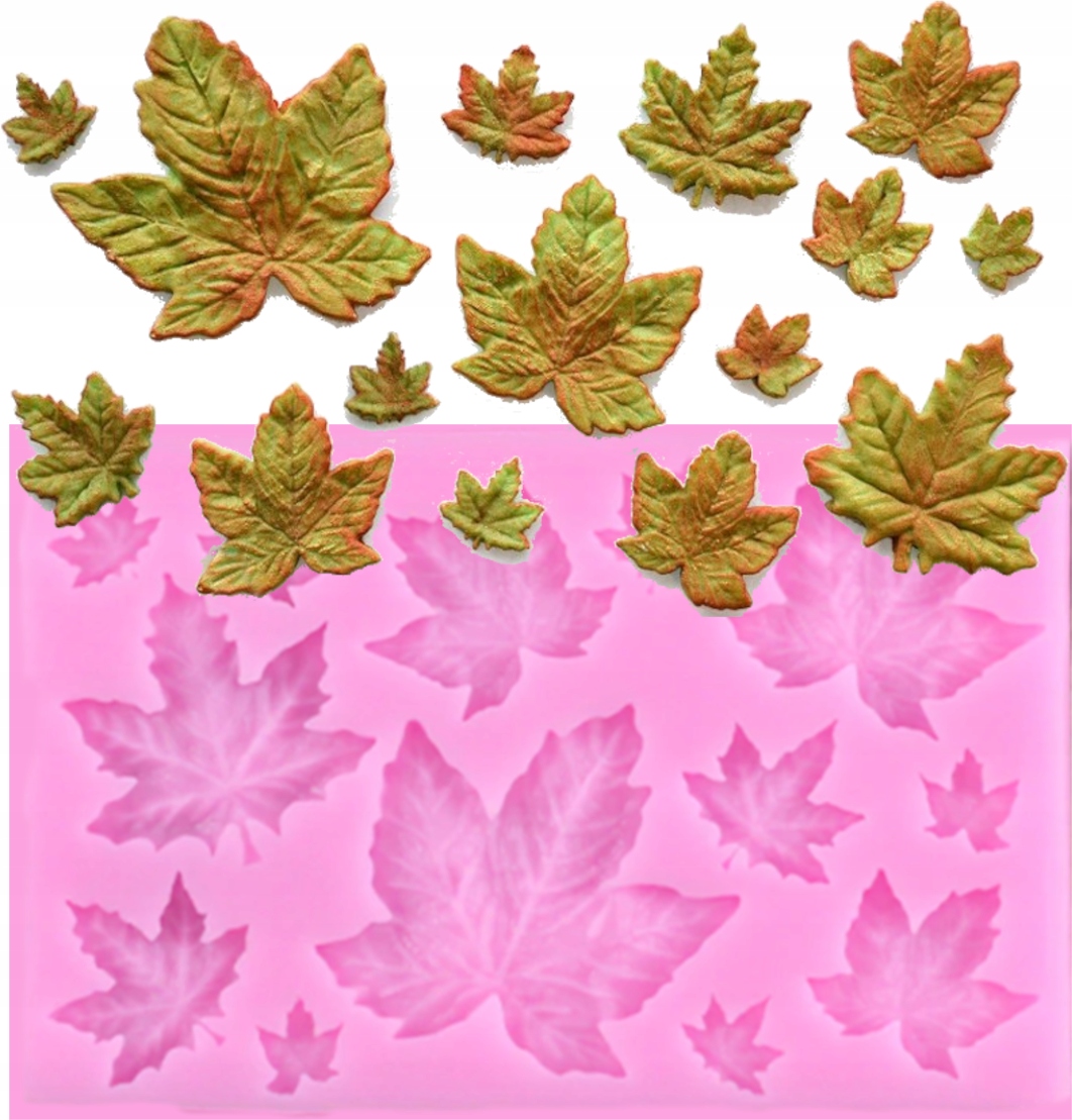 

Forma Listki Liście odlewy czekolad żywica mydło