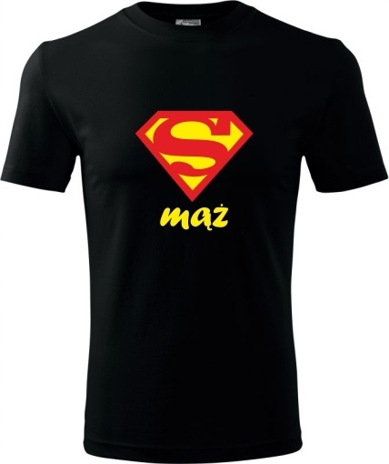 

Supermen Prezent Super Mąż Koszulki T-shirt